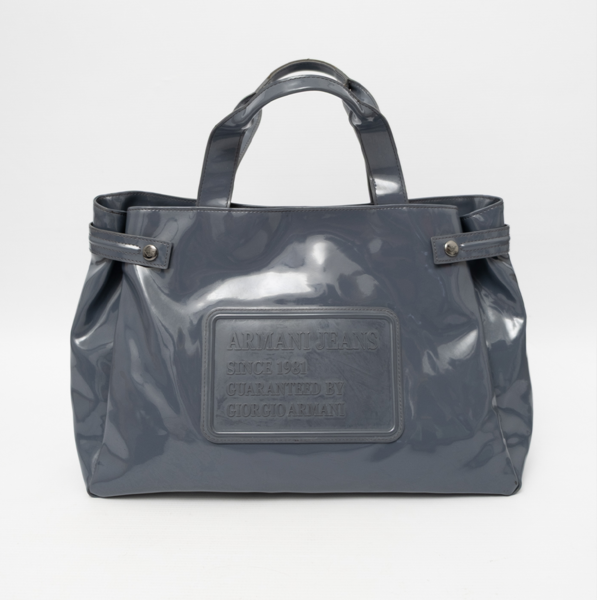 Armani Jeans PVC Tote Bag Grey