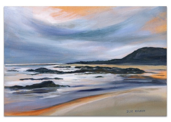 233.  N/V Sinkers and beach (40x 60cm)