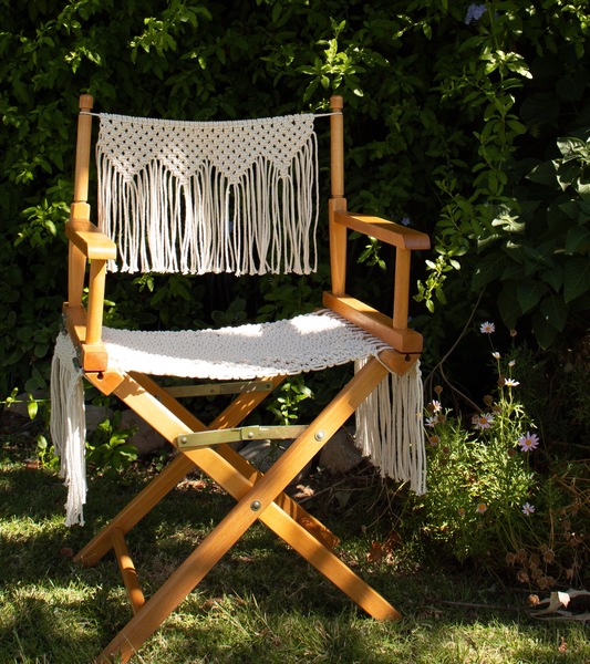 Macramé Directors Chair