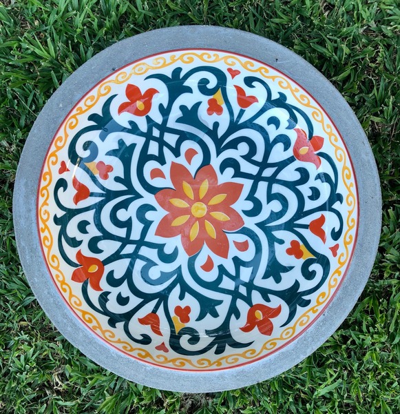 36cm Summer Forest Bird Bath