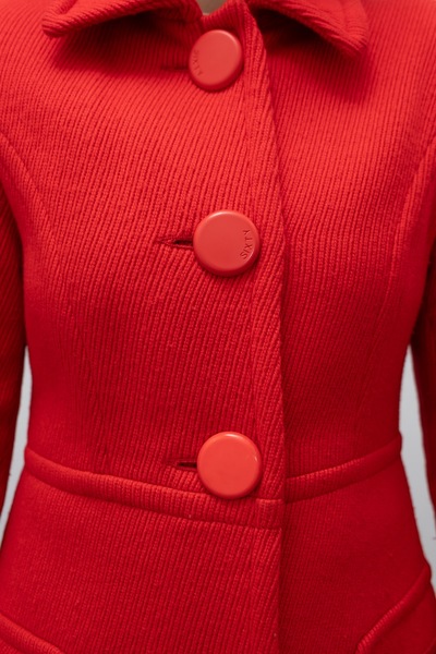 MISS SIXTY Italy Vintage Wool Blend Coat Red