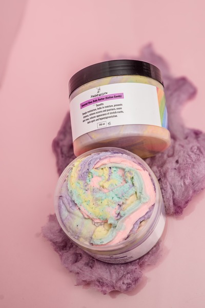 Scented Moisturizing Shea Body Butter (Cotton Candy) (250ml)