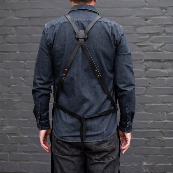 Cross-Back Leather Apron