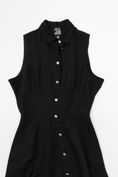 State Of Claude Montana Cotton Blend Midi Dress