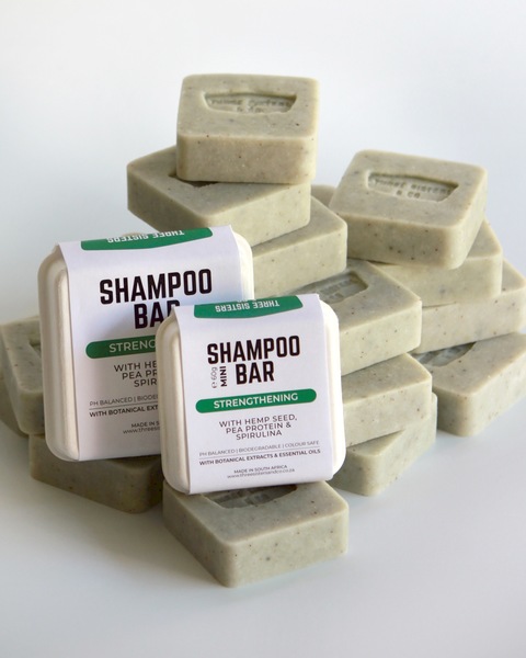 Strengthening Shampoo Bar with Pea Protein, Spirulina & Hemp Seed