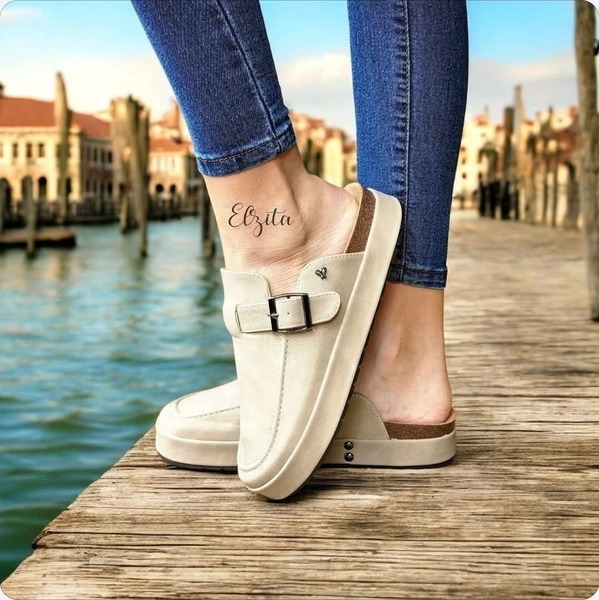 Butterfly Feet - Aruna 1 - Beige (Size 5 & 7)