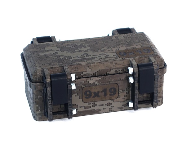 9x19 Ammo Box 50rnd Desert Digital Hardline Camo