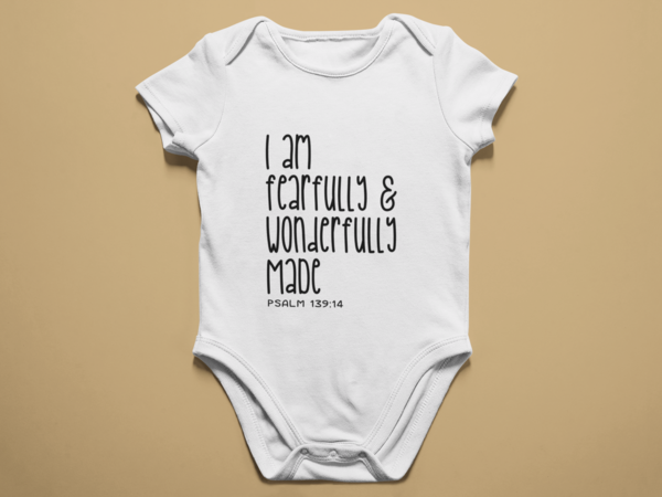 Babygrow White - Short Sleeve -Wonderfully made