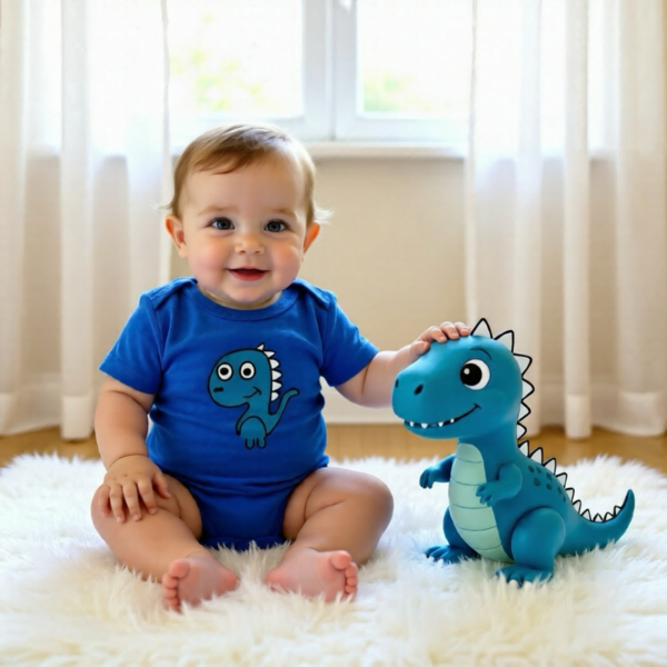 Blue Dinosaur Onesie