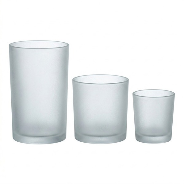 Candle Glass Jar - Frosted