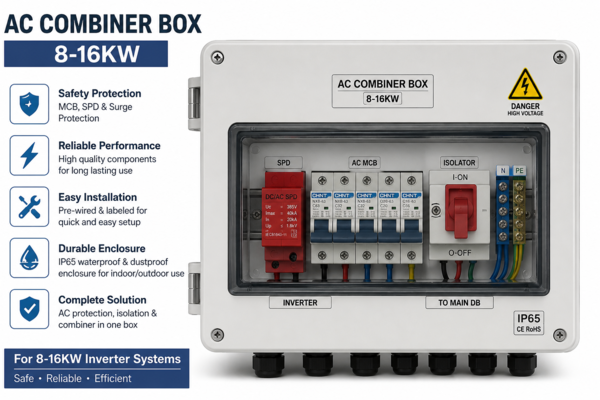 AC Combiner Box for 8–16kW Inverters