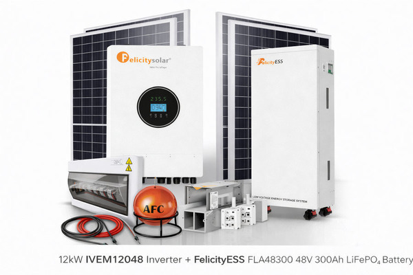 12kW Felicity Hybrid Solar System with 12.5kWh Lithium Battery & 10 Solar Panels – Installation Included