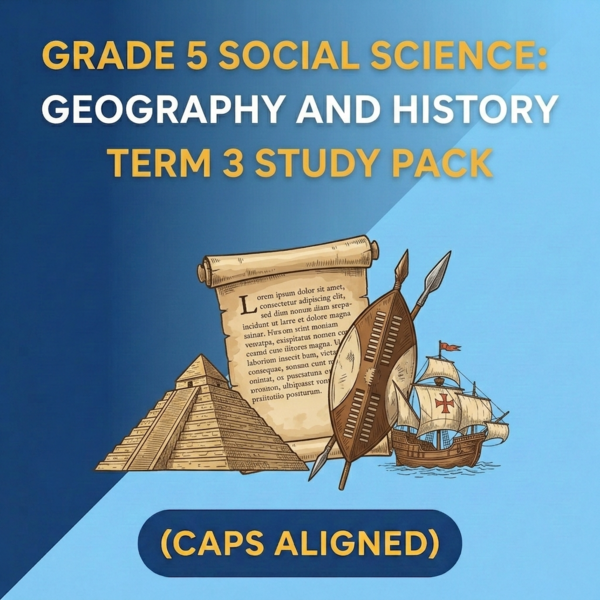Grade 5 Social Science: Geography and History Term 3 (CAPS Aligned)