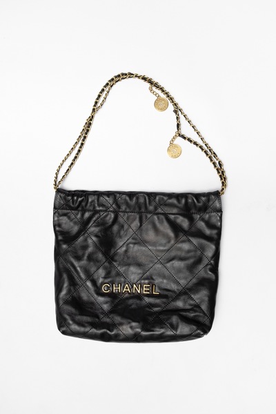 Genuine Leather Bag With Chain Straps