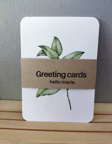 Hello Marie Botanical Greeting Cards