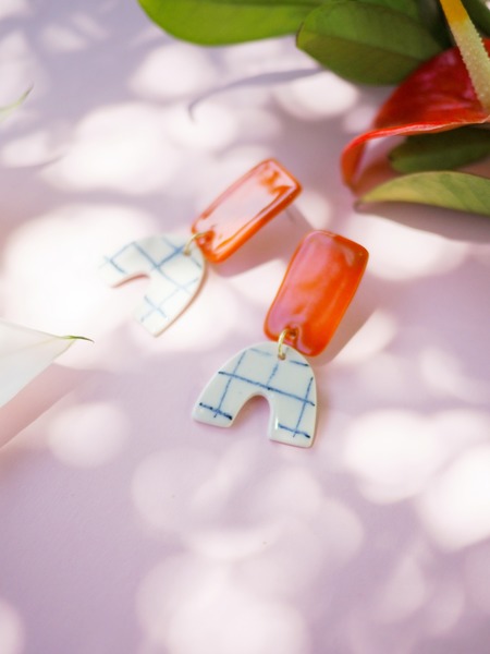 Collage Drops - Picnic in Clementine