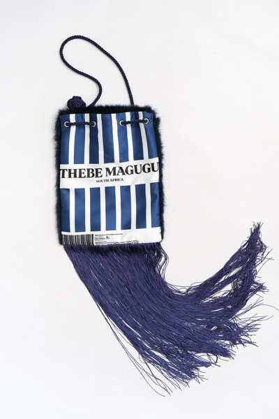 Thebe Magugu Fringed Drawcord Bag