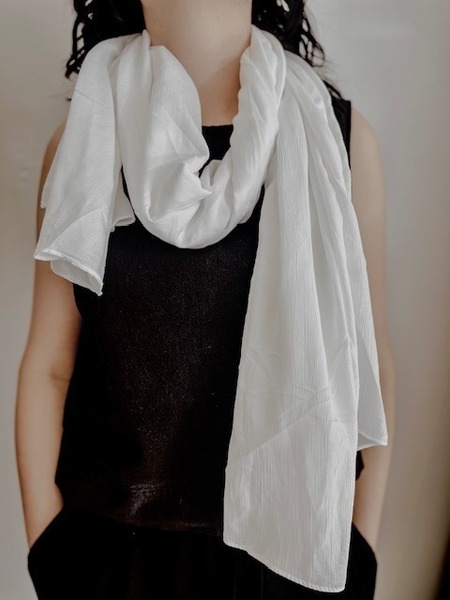 Ava Scarf White