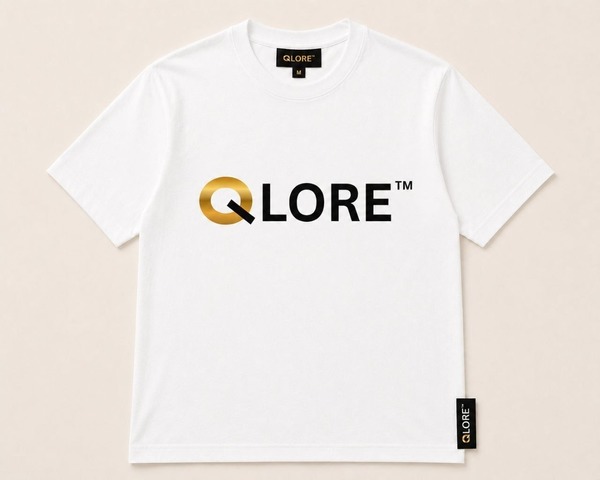 QLORE™ Classic Logo T-Shirt – White (First Edition)