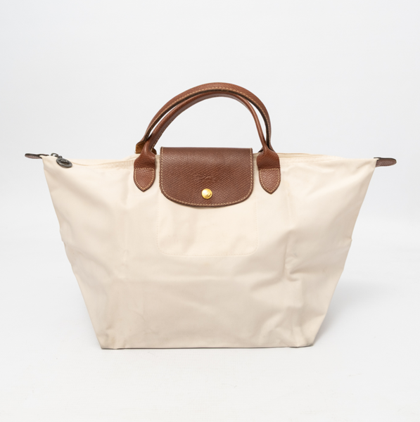 LONGCHAMP Nylone Le Pilage Tote Medium Cream