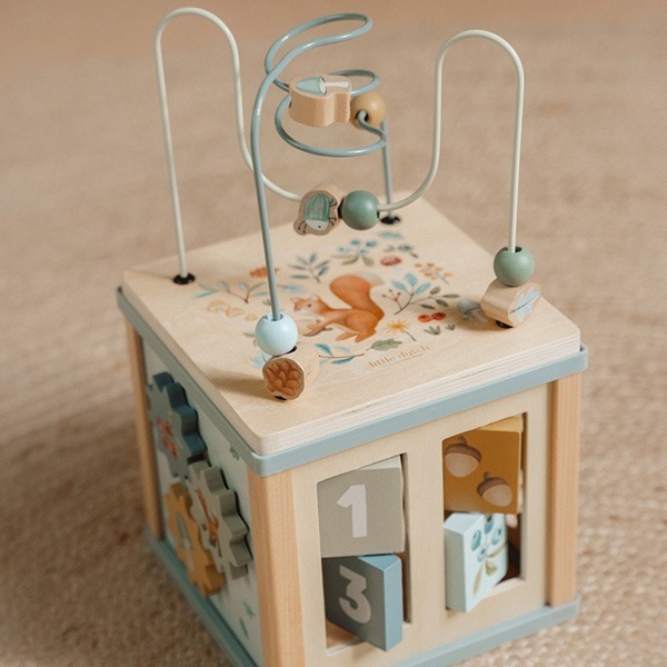 Little Dutch Wooden Activity Cube - Forest Friends
