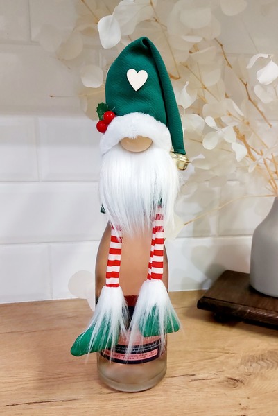 Bottle Topper - Christmas Green