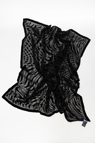 MUGLER x H&M Silk Blend Large Star Scarf Shawl