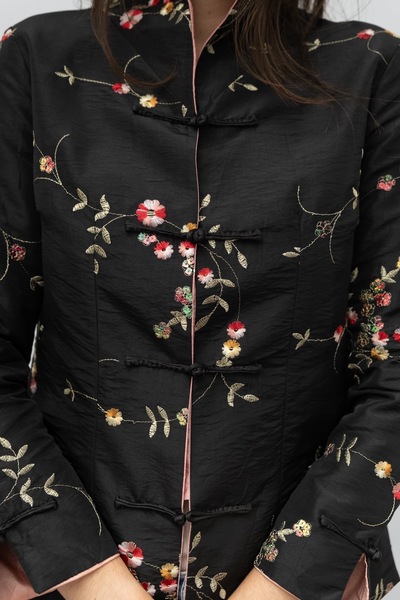 Vintage Chinese Satin Embroidered Jacket