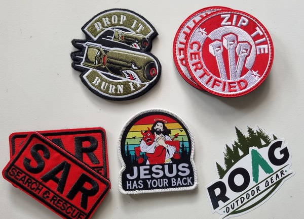 Velcro Backed Badges