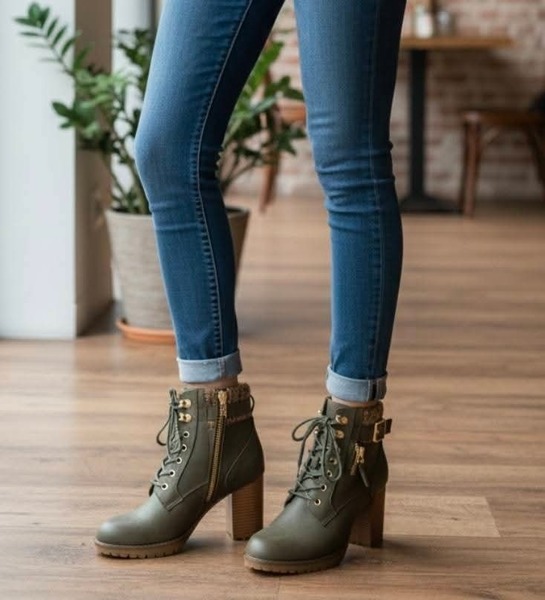 Miss Black - Delta 1 - Olive (Size 7 )