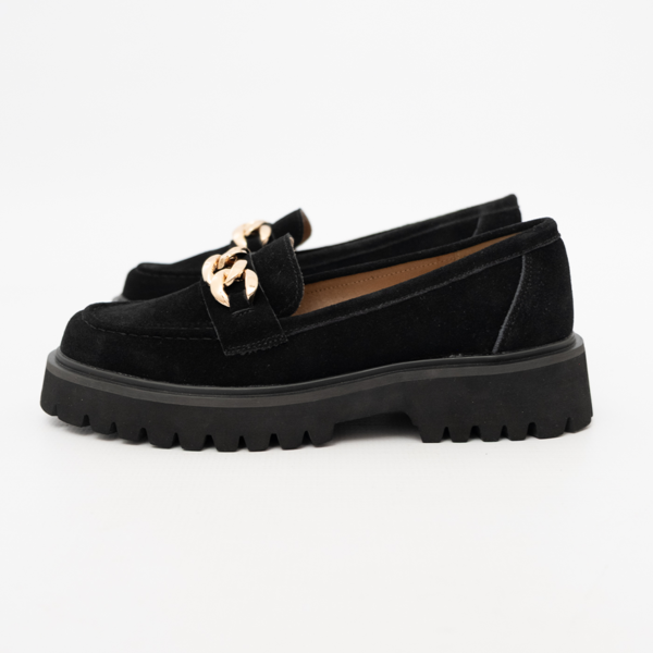 JULZ Genuine Suede Chunky Loafers