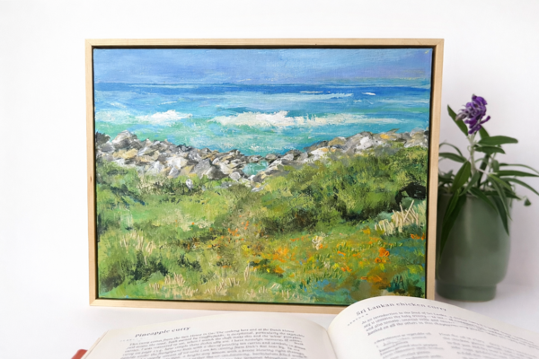When Colour Returns | Original Mixed Media Coastal Landscape, Kleinmond