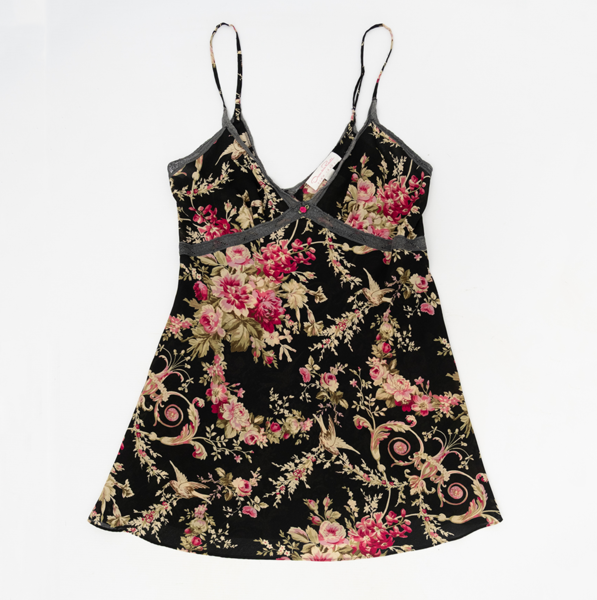 OSCAR DE LA Renta Pink Label Vintage Y2K Floral Slip Dress