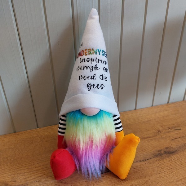 Afrikaans Teacher Appreciation Gnomes - Red/Yellow Boots