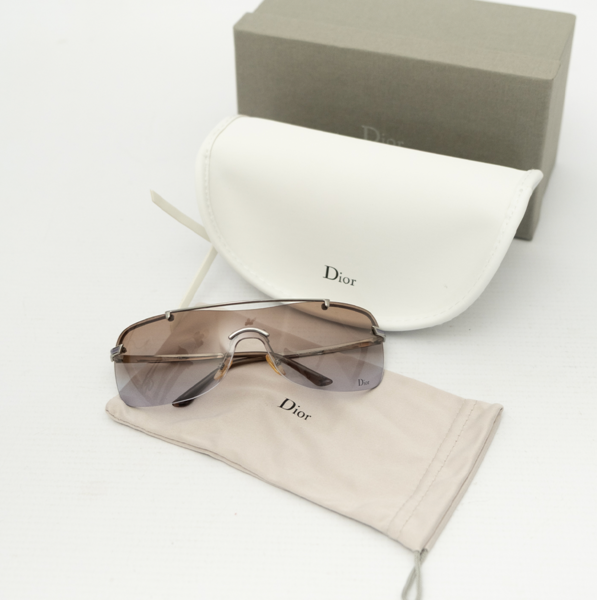 CHRISTIAN DIOR Vintage Dior Air/F Rimless Shield Sunglasses