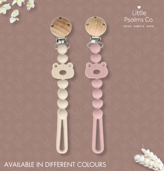 Beary Pacifier Clips