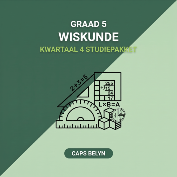 Graad 5 Wiskunde Kwartaal 4 (CAPS Belyn)