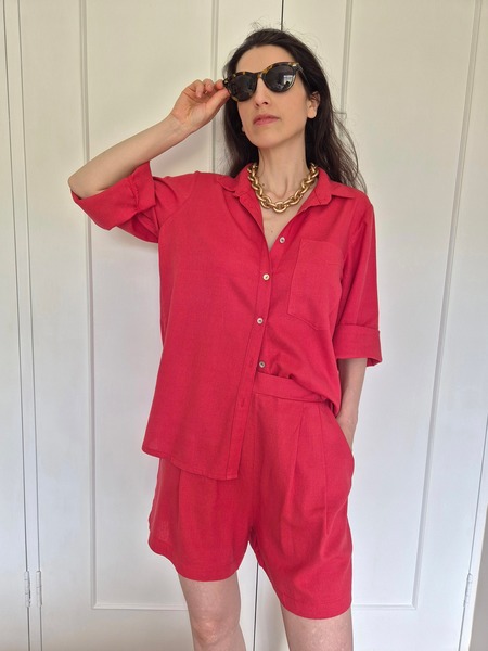 Linen Rayon pull-on short