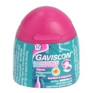 GAVISCON DOUBLE ACTION TABLETS - 12