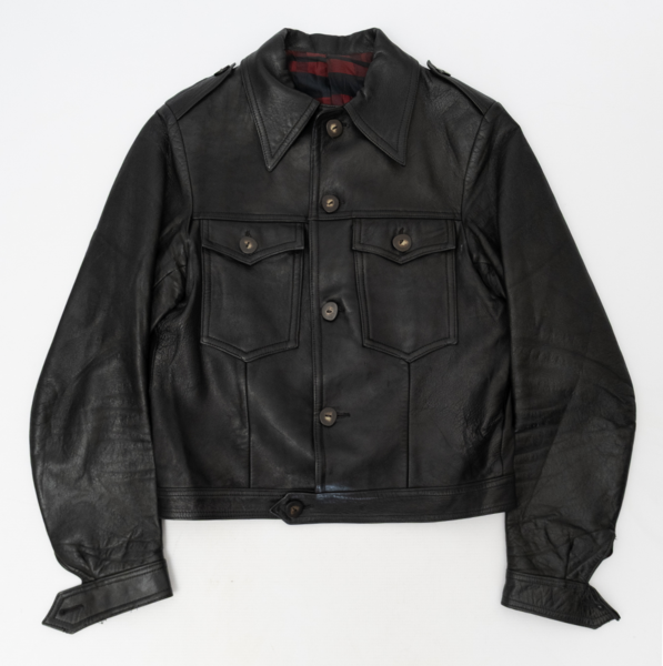Genuine Leather Boxy Jacket