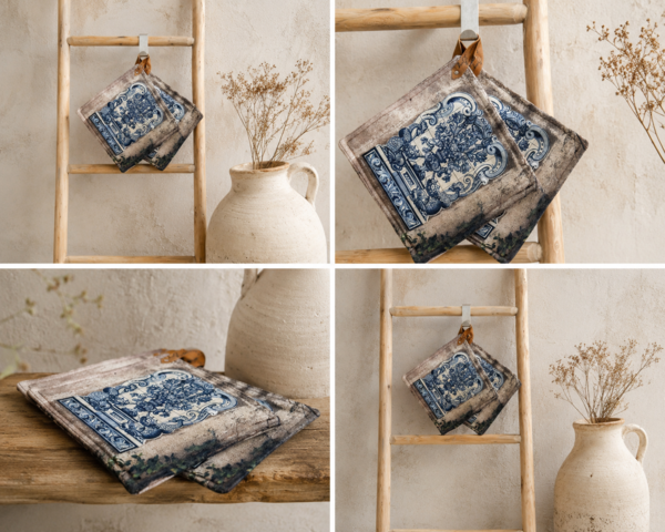Mediterranean Potholder Set