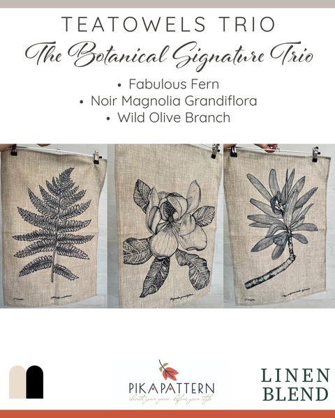 The Botanical Trio Collection – A Curated Textile Gallery