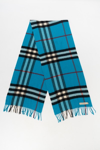 BURBERRY Pre-Owned Cashmere Scarf Blue