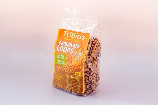 TriBites Chocolate Loops – 400g | Rich Cocoa Breakfast Cereal
