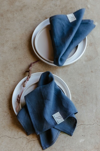 Sky Blue - Linen napkins