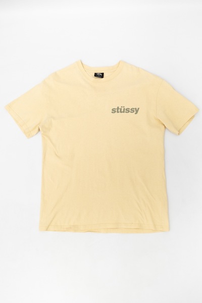 Stussy Vintage Logo Tshirt Yellow