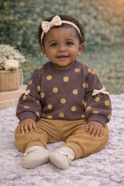 Dusty Autumn Polka Lounge Set