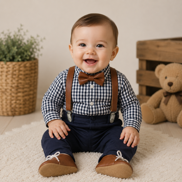 Toffee & navy classic set
