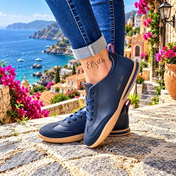 Pierre Cardin - Wembi Sneakers - Navy (Size 4, 5, 6, 7, 8 )