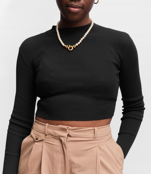 Ribbed Tie Top